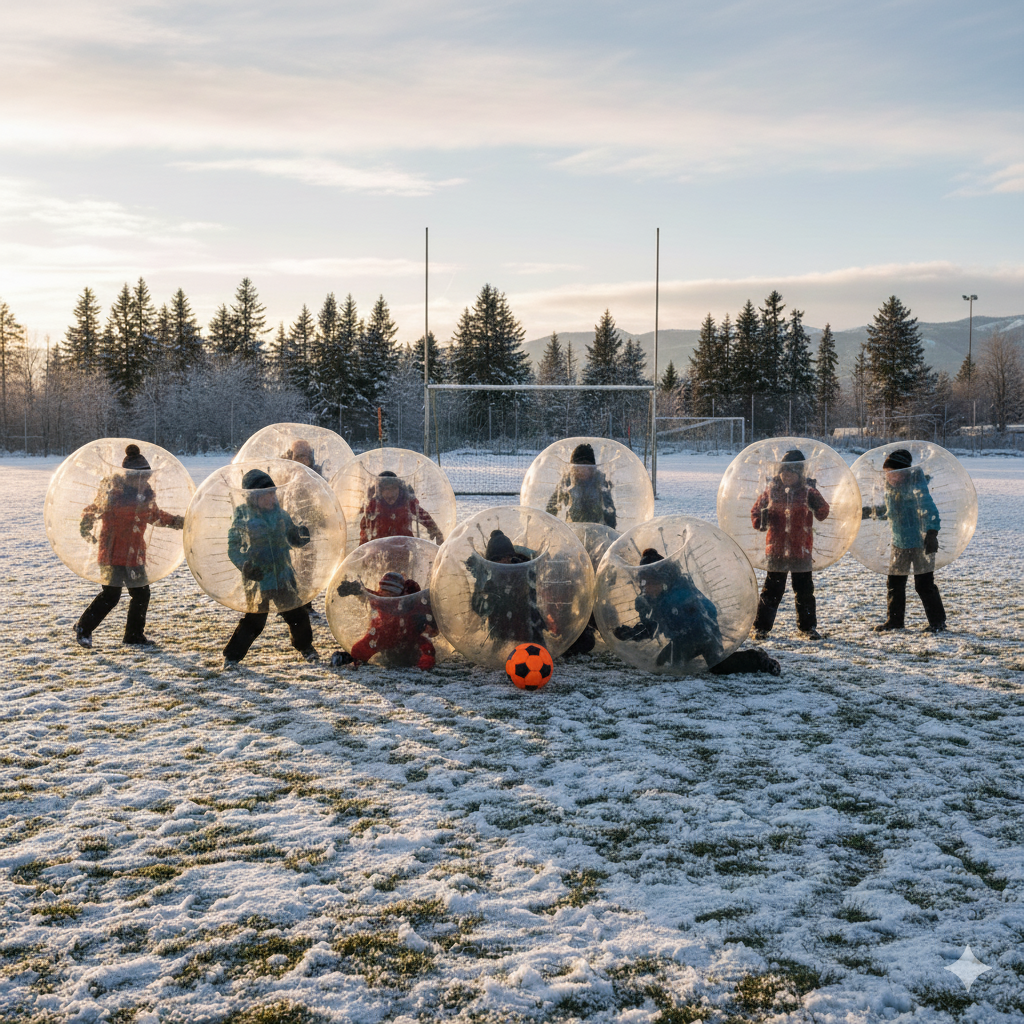 Bumperballls i snö